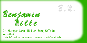 benjamin mille business card